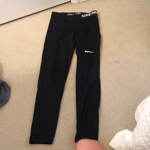 Black nike pro leggings